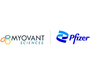 Myovant Sciences and Pfizer logos