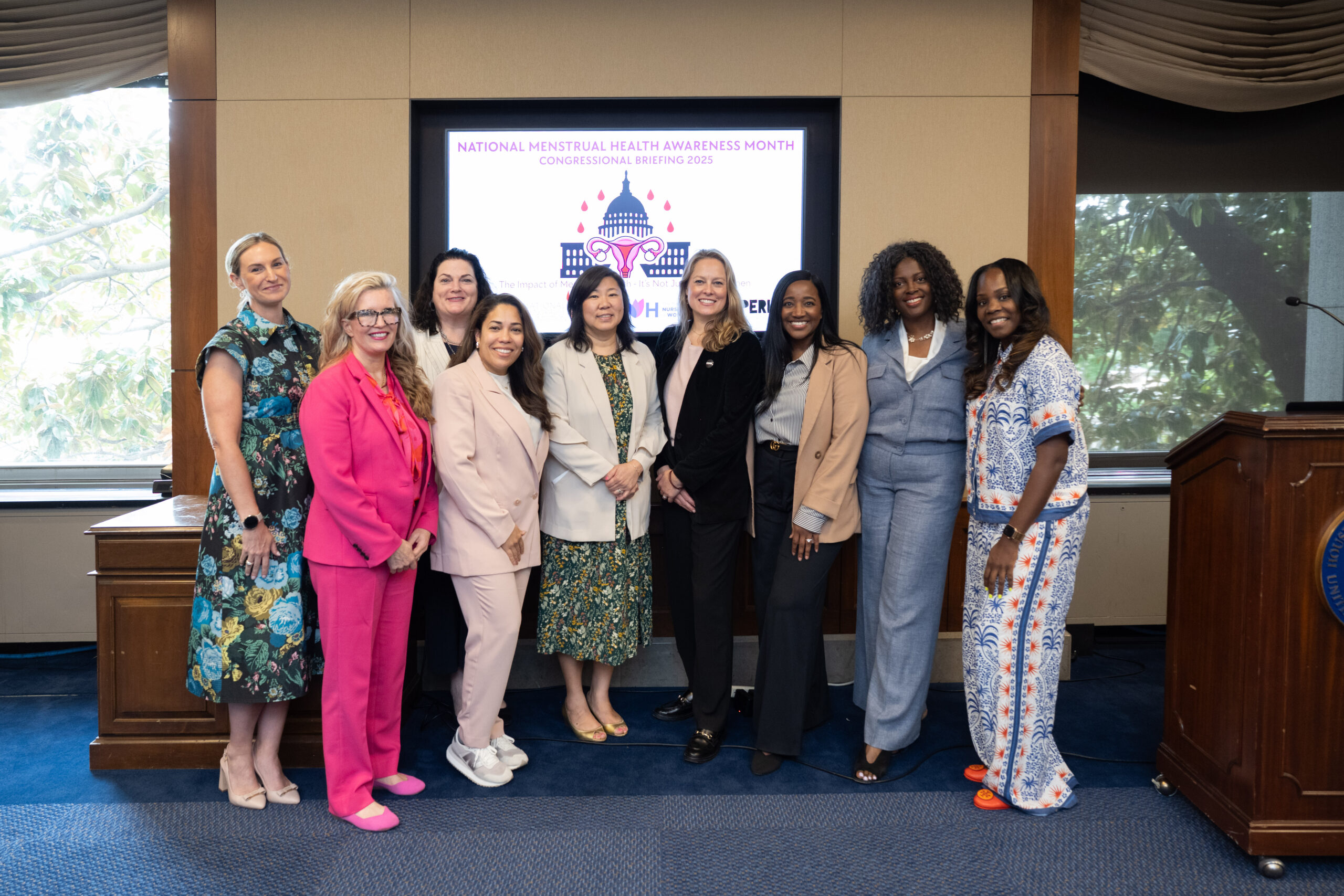 Advocates at the 2025 National Menstrual Health Awareness Month Briefing