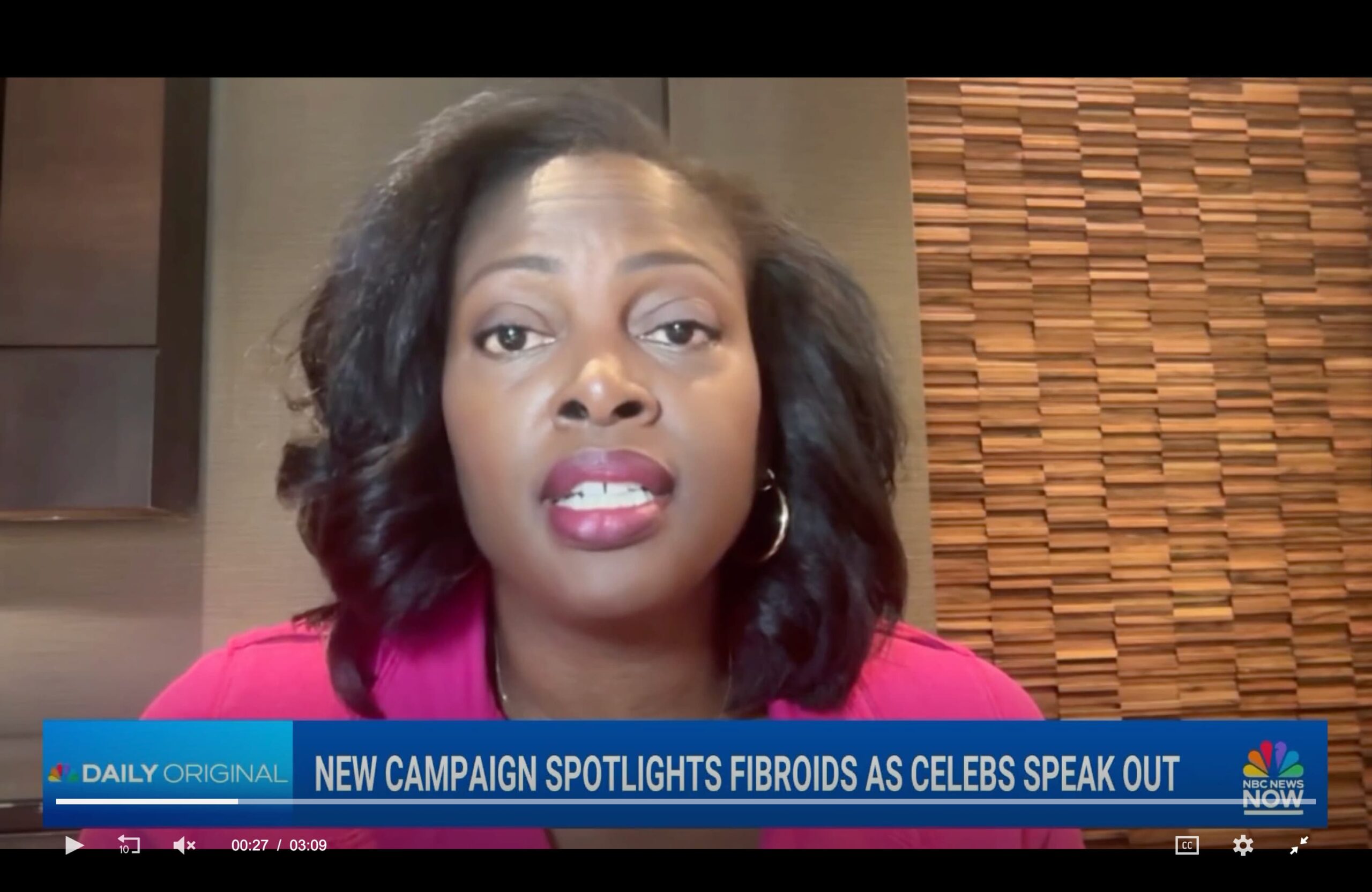 Fibroid Foundation founder Sateria Venable speaks with NBC News about fibroids
